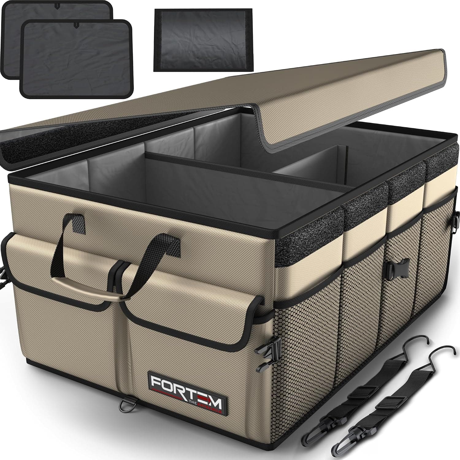FORTEM Car Trunk Organizer Collapsible SUV Organizer 65L