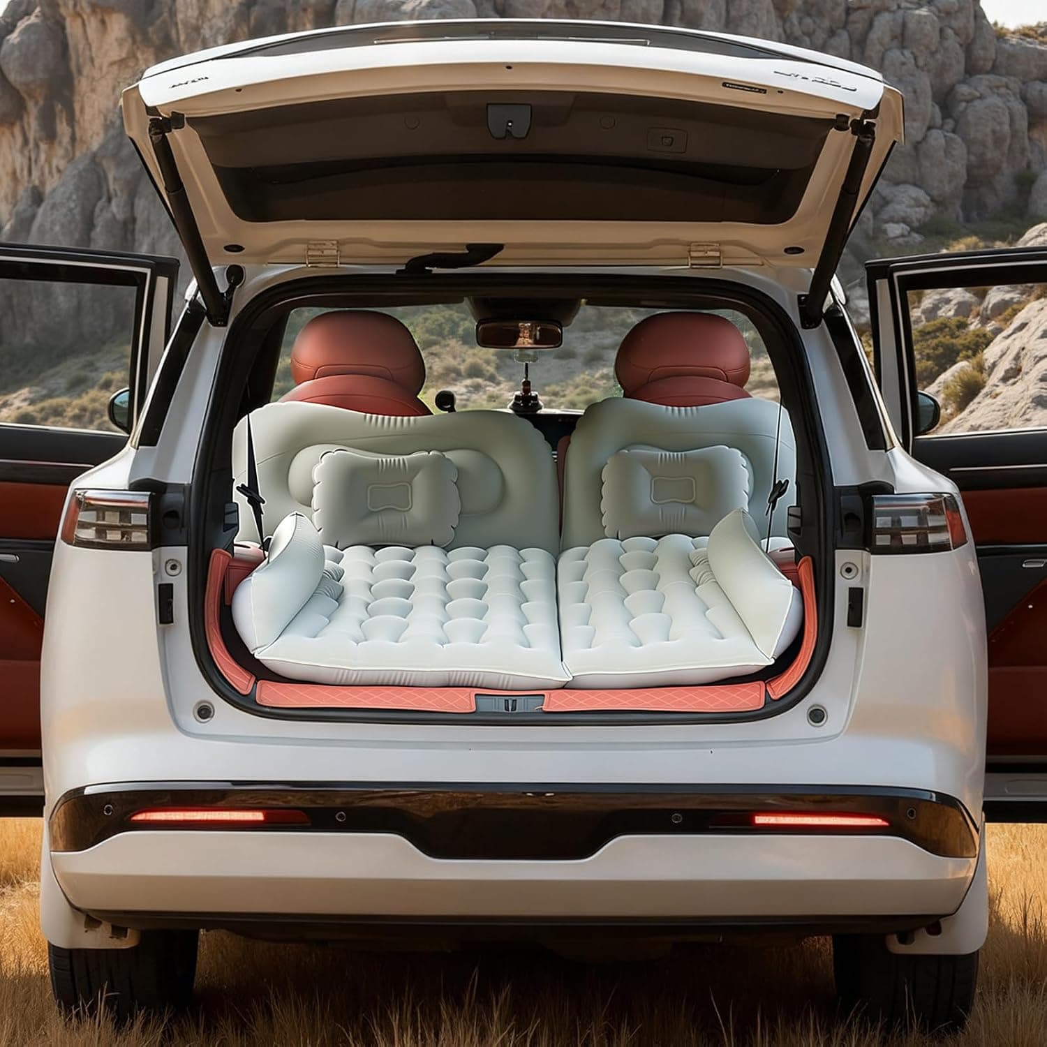 WEY&FLY SUV Air Mattress with 4 Air Bags (12V Pump)